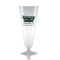 12 oz Clear Plastic Pilsner Glass